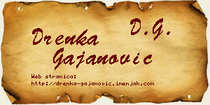 Drenka Gajanović vizit kartica